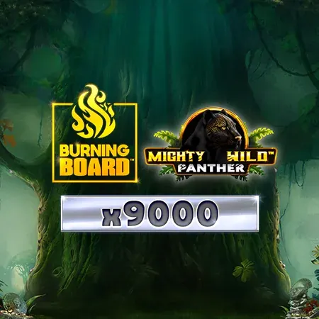 Mighty Wild: Panther Platinum Burning Board Scratchcard | FastOne casino